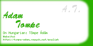 adam tompe business card