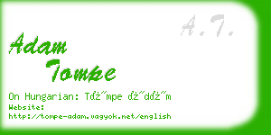 adam tompe business card